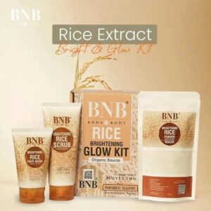 9900000077 Skin Brightening Rice Facial Kit - Whitening and Exfoliating Set
